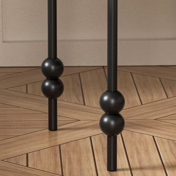 Zeitgenössischer Retro-Eisenbogen-Rechteckiger Nachttisch mit 2-stufigem Schrank für das Bett 
