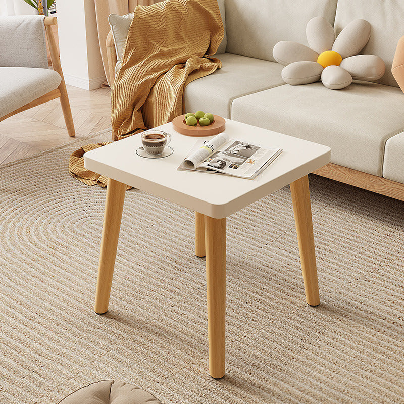 Contemporary Scandinavian Particle Board Square Coffee Table With Thickened Top For Living Room