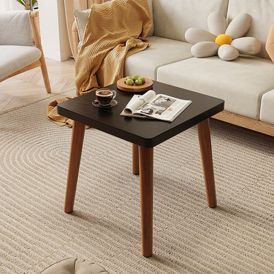 Contemporary Scandinavian Particle Board Square Coffee Table With Thickened Top For Living Room