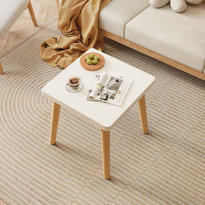 Contemporary Scandinavian Particle Board Square Coffee Table With Thickened Top For Living Room
