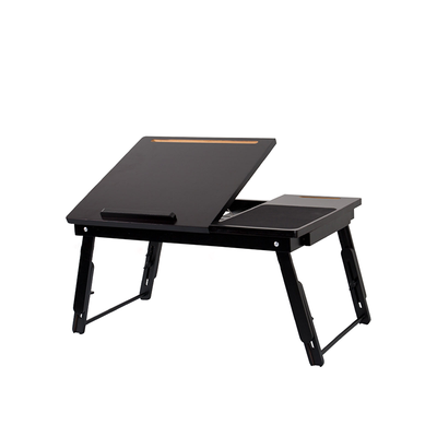 Adjustable Foldable Bamboo Bed Desks - Simplicity Ergonomic Laptop Table For Bedroom & Study