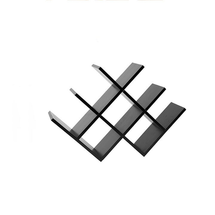 Minimalist Bamboo W-Shape 8-Bottle Wine Rack - Countertop Display Rack For Kitchen
