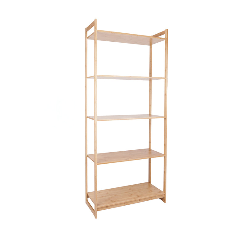 Premium Bamboo 3/4/5-Tier Storage Shelf - Extra Wide &amp; Tall Design For Living Room&amp;Kitchen