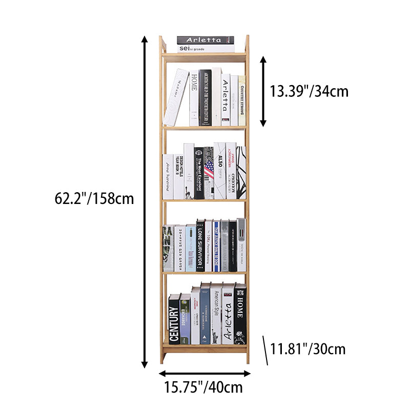 Premium Bamboo 3/4/5-Tier Storage Shelf - Extra Wide &amp; Tall Design For Living Room&amp;Kitchen