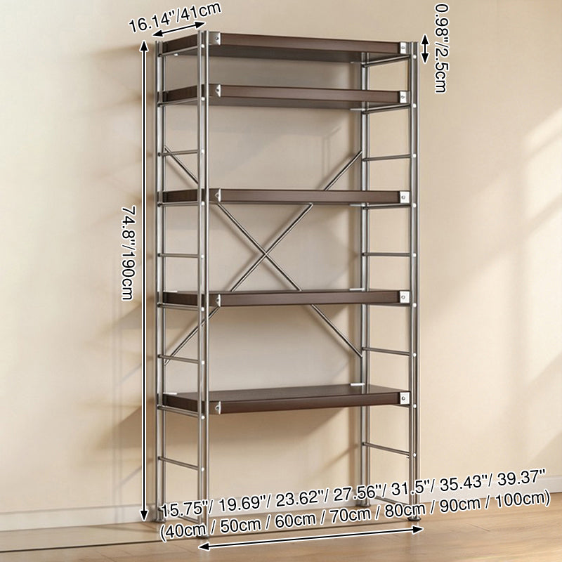 Minimalist Rolling Multi-Tier Storage Shelf - With Adjustable Particleboard Shelves For Kitchen &amp; Living Room