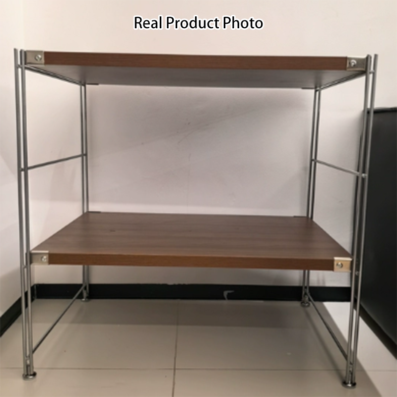 Minimalist Rolling Multi-Tier Storage Shelf - With Adjustable Particleboard Shelves For Kitchen &amp; Living Room