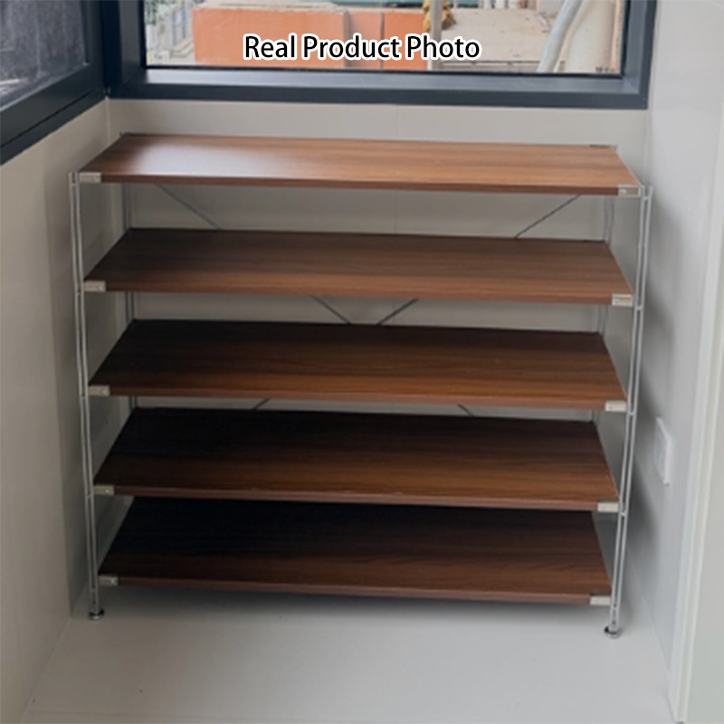 Industrial Rectangular 5/6/7/8/9/10/11-Tier Shoe Storage Rack - With Removable Particleboard Shelves For Entryway