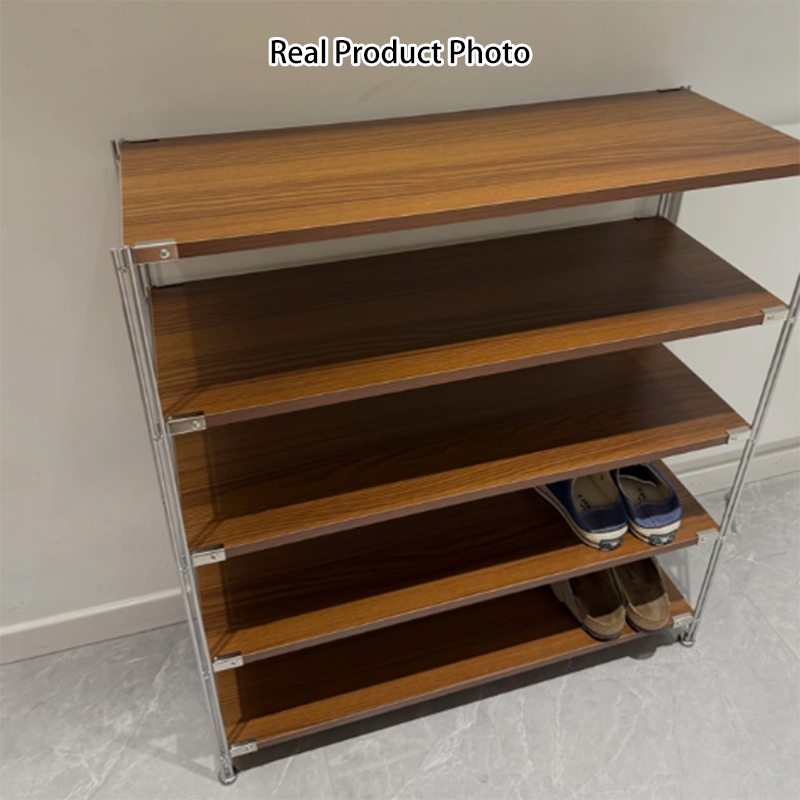 Industrial Rectangular 5/6/7/8/9/10/11-Tier Shoe Storage Rack - With Removable Particleboard Shelves For Entryway