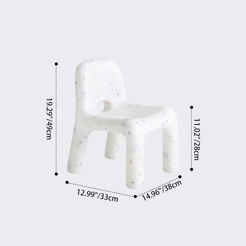 Contemporary Nordic PE Oval Kids Colorful Safe Desk &amp; Chair Set For Living Room &amp; Study