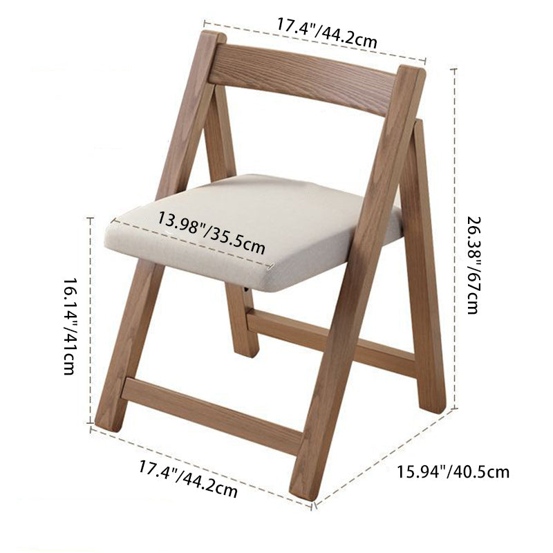 Modern Simplicity Rubber Wood Hardware Rectangular Foldable Desk &amp; Chair Set For Study