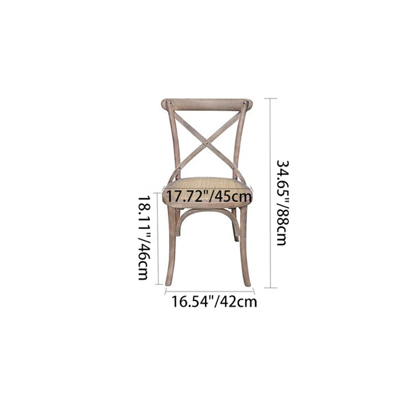 Ensemble de table à manger et chaises rectangulaires en bois massif vintage traditionnel pour 4/6 places 