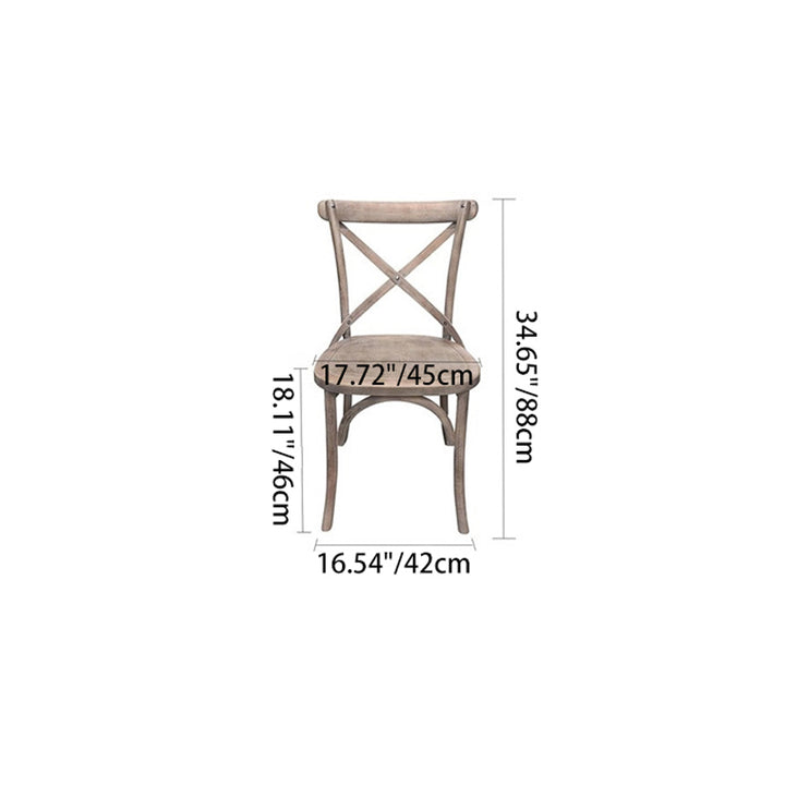 Ensemble de table à manger et chaises rectangulaires en bois massif vintage traditionnel pour 4/6 places 