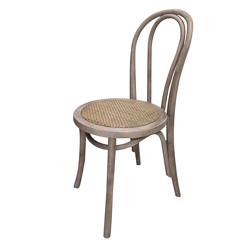 Ensemble de table à manger et chaises rectangulaires en bois massif vintage traditionnel pour 4/6 places 