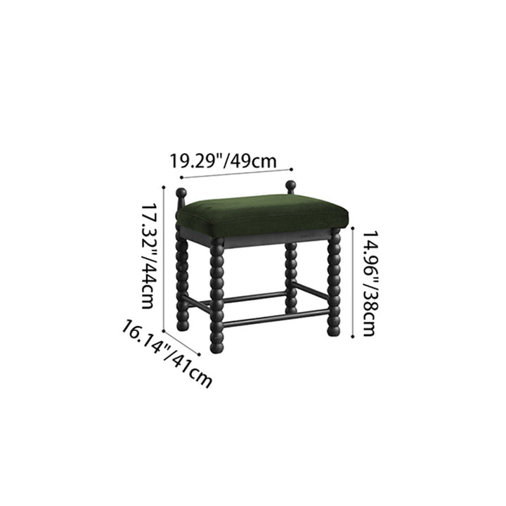 Vasques et tabouret de maquillage contemporains rétro en bois massif rectangulaires à colonnes romaines et arc pour chambre 