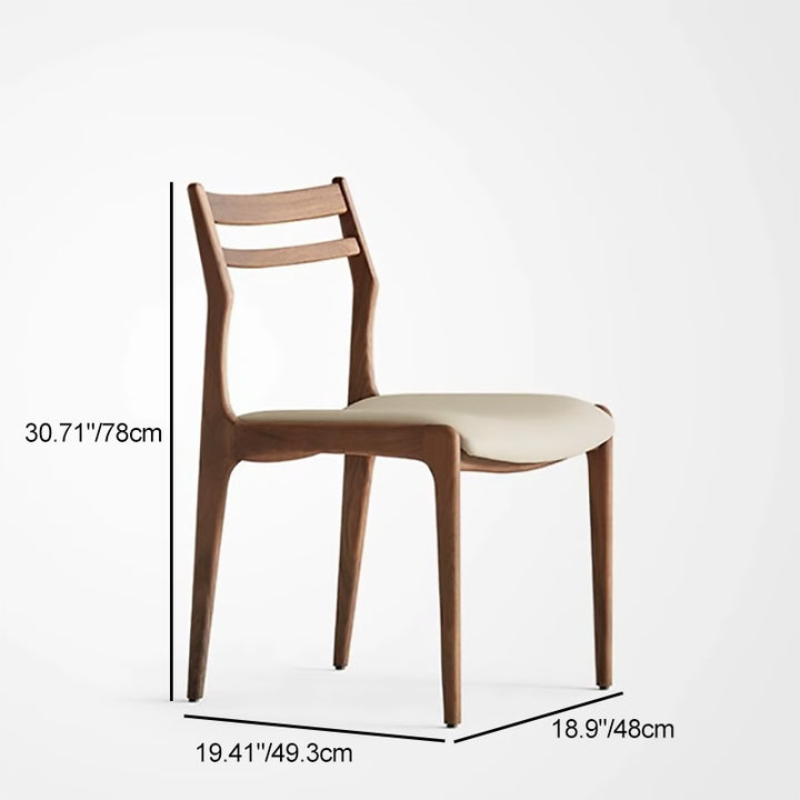 Ensemble de table à manger et chaises contemporaines rondes en noyer, cuir de selle et acier inoxydable pour 2/4/6/8 places 