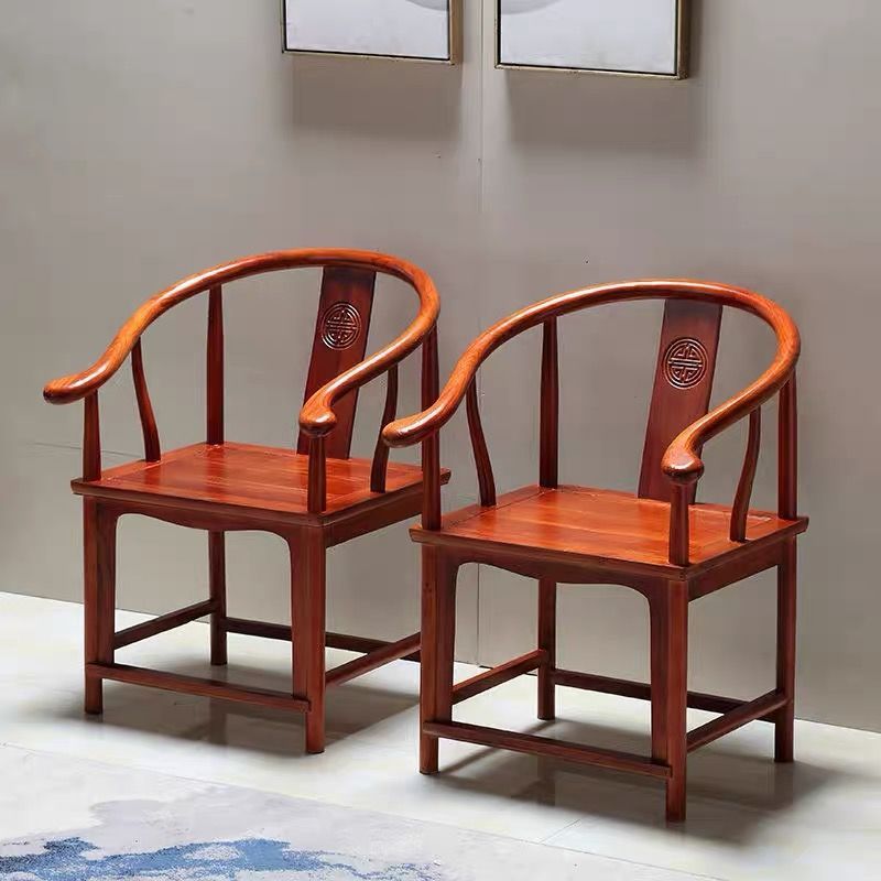 Juego de mesa de café cuadrada tallada y silla de madera maciza china tradicional para sala de estar 