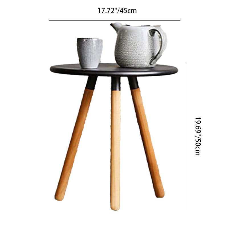 Traditional Japanese Weaving Imitation Rattan Glass Round Coffee Table & Chair Set For Living Room