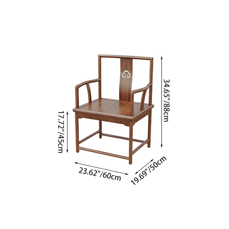 Contemporary Retro Rectangular Solid Wood Acrylic Iron Jackpot Leg Coffee Table &amp; Chair Set For Living Room