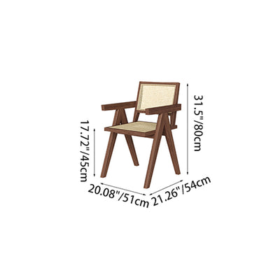 Contemporary Retro Rectangular Solid Wood Acrylic Iron Jackpot Leg Coffee Table & Chair Set For Living Room