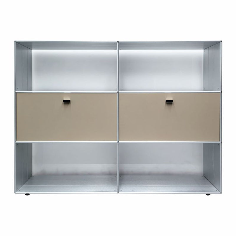 Modern Minimalist Rectangular Stainless Steel Acrylic Side Table 4-Tier For Living Room
