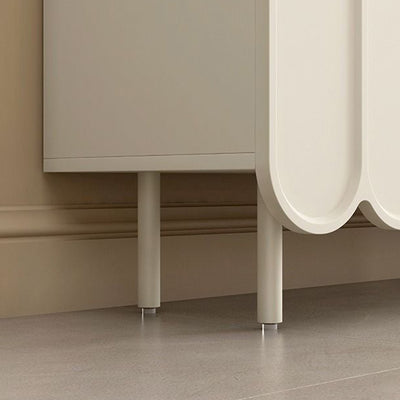 Modern Minimalist Rectangular Particleboard Fiberboard Shoe Storage 4-Tier For Entryways