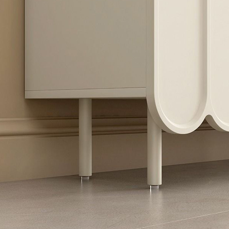 Modern Minimalist Rectangular Particleboard Fiberboard Shoe Storage 4-Tier For Entryways