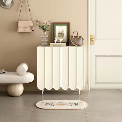 Modern Minimalist Rectangular Particleboard Fiberboard Shoe Storage 4-Tier For Entryways