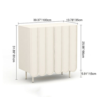 Modern Minimalist Rectangular Particleboard Fiberboard Shoe Storage 4-Tier For Entryways