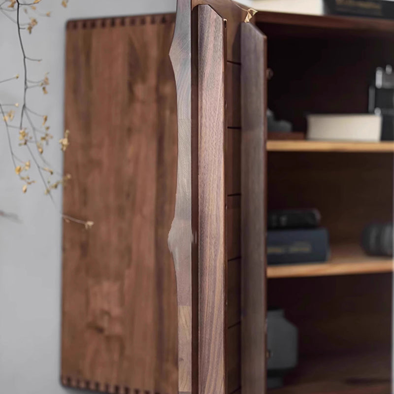 Modern Minimalist Rectangular Solid Wood Plywood Console Table 4-Tier For Entryways