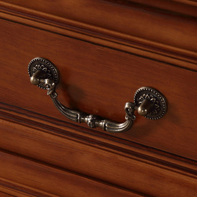 Modern Minimalist Rectangular Solid Wood Nightstand 2-Drawer For Bedroom