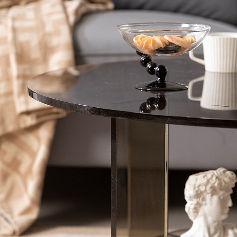 Moderner minimalistischer runder Couchtisch aus Acryl mit 2 Ebenen für das Wohnzimmer 