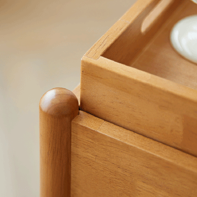 Mesa de centro moderna minimalista con marco de madera maciza removible rectangular y superficie de vidrio de 2 niveles y 1 bandeja para sala de estar 