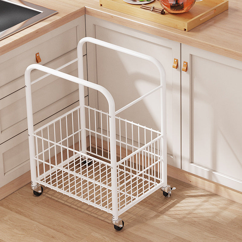 Moderner minimalistischer abnehmbarer rechteckiger Nan-Bambus-Stahlrohr-Beistelltisch mit 1 Regal und 1 Stauraum für das Wohnzimmer 