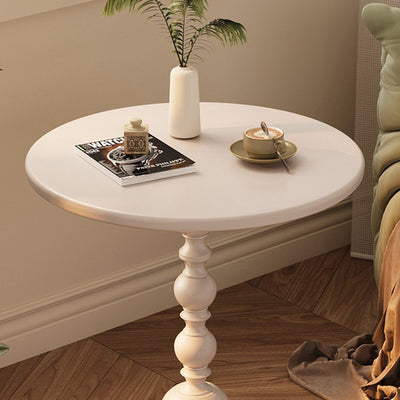 Traditional French Round Bead Base Iron Coffee Table For Living Room