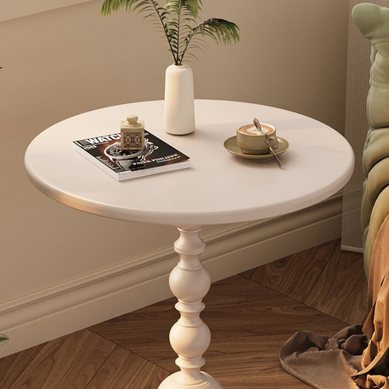 Traditional French Round Bead Base Iron Coffee Table For Living Room