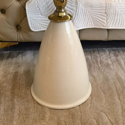 Modern Luxury Round Cone Metal Coffee Table For Living Room