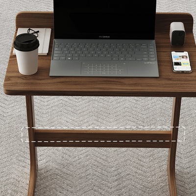 Table d'appoint rectangulaire en noyer noir nordique contemporain pour salon 