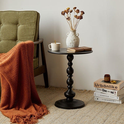 Traditional Vintage Round Beads Base Iron Stainless Steel Coffee Table For Living Room