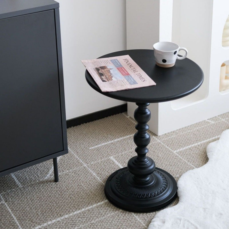 Traditional Vintage Round Beads Base Iron Stainless Steel Coffee Table For Living Room