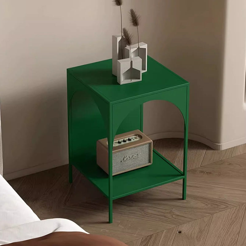 Moderner minimalistischer rechteckiger Bogenform-Eisentisch 2-stufig für das Wohnzimmer 