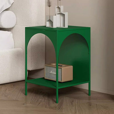 Moderner minimalistischer rechteckiger Bogenform-Eisentisch 2-stufig für das Wohnzimmer 
