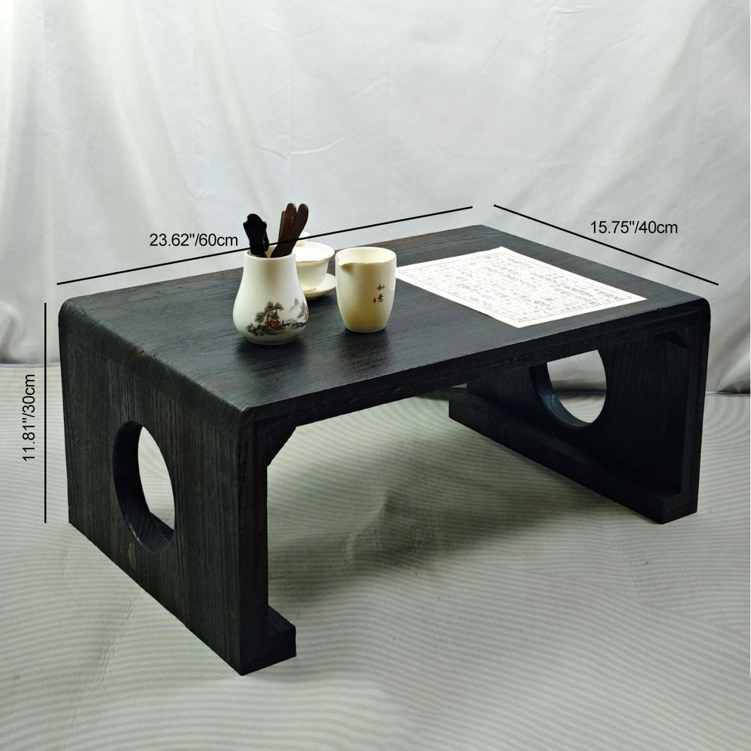 Traditioneller chinesischer Zen-rechteckiger Massivholz-Couchtisch für das Wohnzimmer 