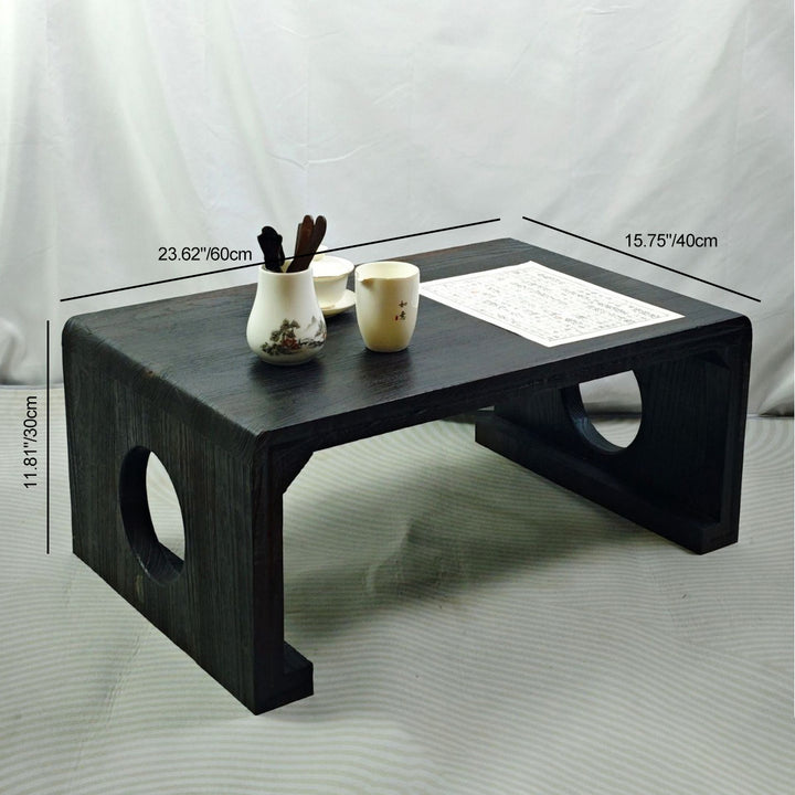 Traditioneller chinesischer Zen-rechteckiger Massivholz-Couchtisch für das Wohnzimmer 