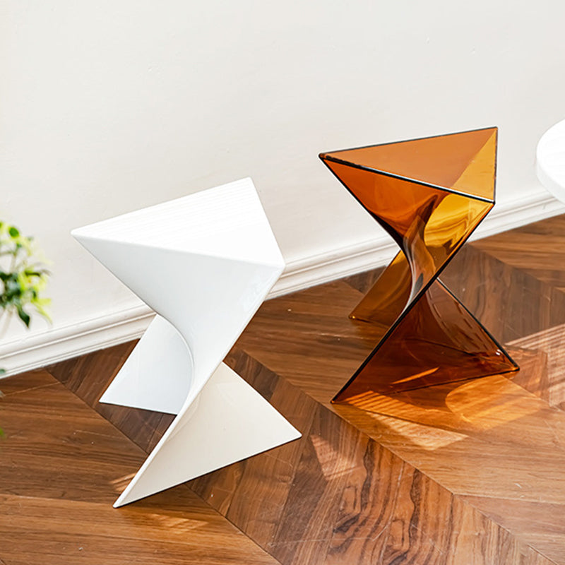 Mesa Auxiliar Geométrica Irregular Creativa Contemporánea de PC para Sala de Estar 