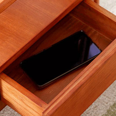 Traditional Japanese Oval Rectangular Glass Wooden Rattan Coffee Table 2-Tier 2-Drawer For Living Room