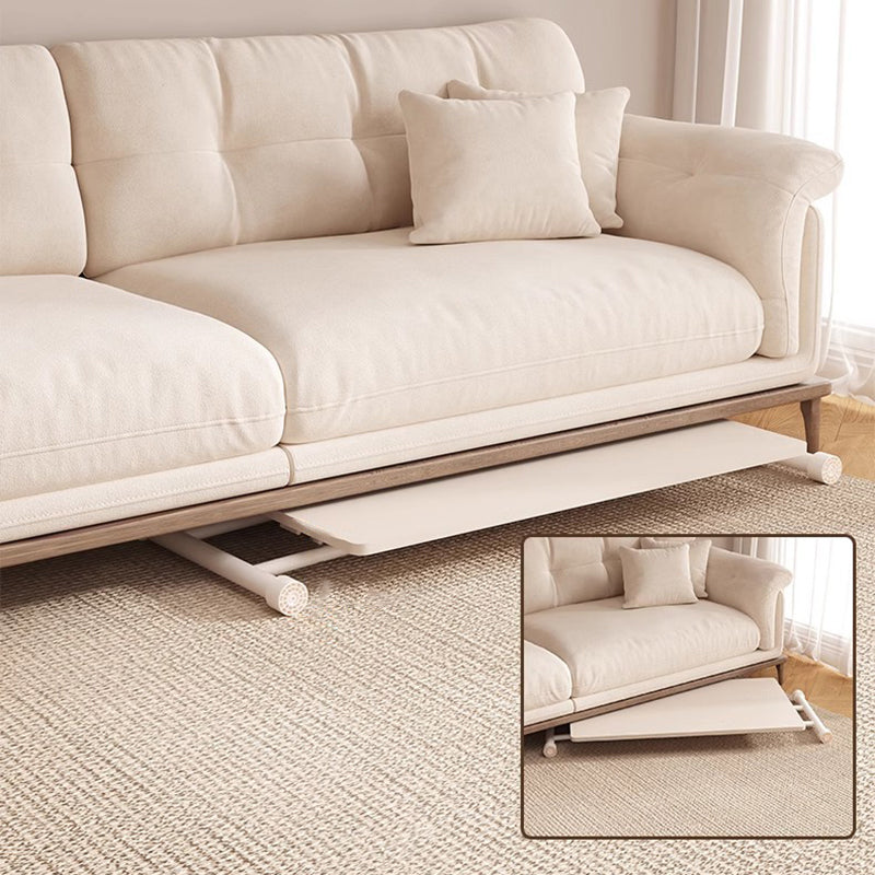 Mesa de Café Moderna Minimalista Plegable Rectangular con Panel Falso de Metal para Sala de Estar 