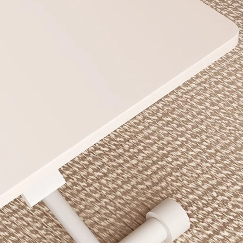 Mesa de Café Moderna Minimalista Plegable Rectangular con Panel Falso de Metal para Sala de Estar 