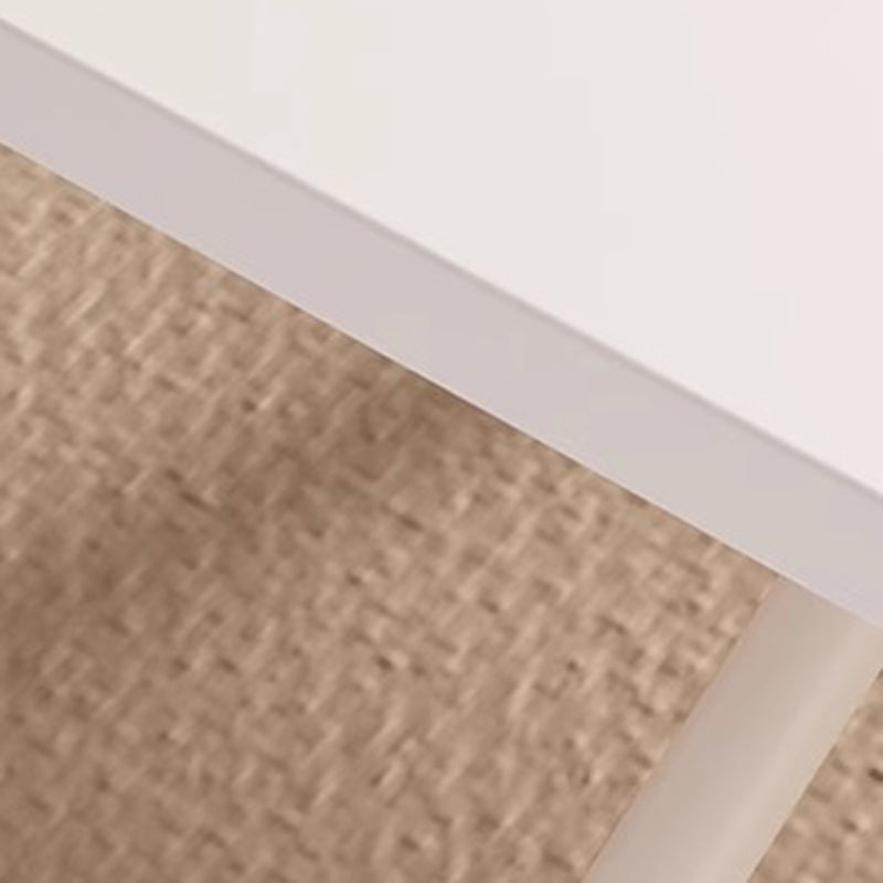 Mesa de Café Moderna Minimalista Plegable Rectangular con Panel Falso de Metal para Sala de Estar 