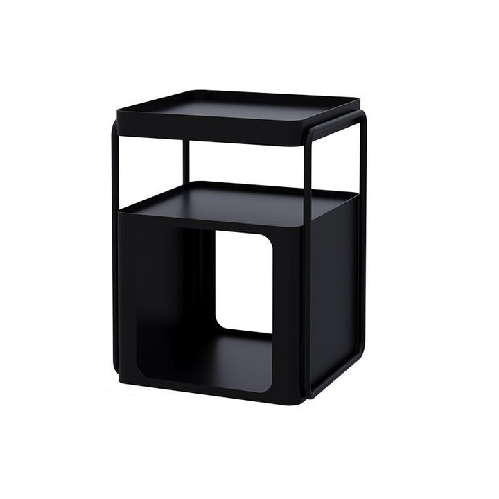 Contemporary Creative Removable Rectangular Iron End Table 3-Tier For Living Room