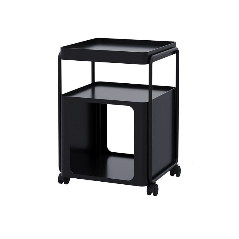 Contemporary Creative Removable Rectangular Iron End Table 3-Tier For Living Room